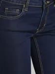 RS Women Navy Skinny Fit Mid-Rise Clean Look Stretchable Cropped Jeans