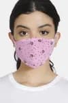 Zivame Reusable 2 Layer Printed Knit Cotton Antiviral Face Mask (Pack of 2) For Women - Lt Blue Pt