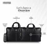 Hammonds Flycatcher Black Genuine Leather Bag For 13 inch Laptop