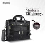 Hammonds Flycatcher Black Genuine Leather Bag For Men