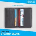 Hammonds Flycatcher Grey Unisex Genuine Leather Card Holder