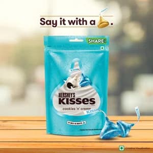 HERSHEY\'S Kisses Cookies \'N\' Creme Chocolate|Melt-In-Mouth Delights|Individually Wrapped 100.8Gram