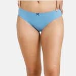 Zivame Bikini Low Rise Anti-Microbial Panty (Pack of 3) For Women - Anthracite Pacific Grey