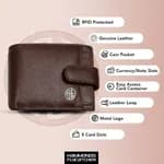 Hammonds FLycatcher Brushwood Genuine Leather Wallet For Men