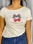 Cherry printed Tshirt