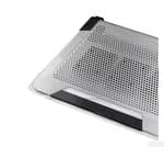 Notepal U3+, Cable Manger, 2-in1 Case, 3 x Moveable Fans, Metal - Silver