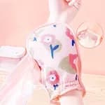 Korean Style Double-Sided Deep Exfoliating Bath Mitt - Cute Love Heart Print Dead Skin Remover Glove