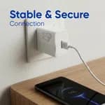 Elephu ep-25A Charging Adapter| Fast Charging| USB To Type C cable included| Universal Compatibility|