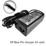 Blue Pin 65 Watt Replacement Charger for HP Laptop