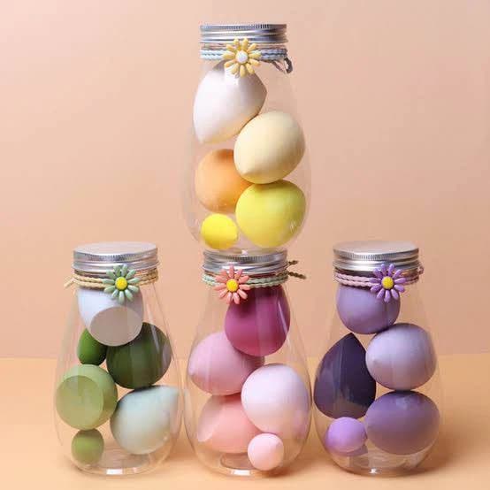 Beauty Blender Jar Set of 7 Soft Makeup Sponge