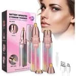 2-in-1 Precision Facial & Eyebrow Shaper – USB Rechargeable Hair Remover for Women