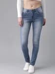 RS Women Blue Regular Fit Mid-Rise Clean Look Stretchable Jeans