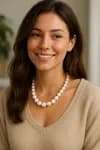 Pearl Necklace for Women - Dainty Round Japanese Pearl Choker necklaces for women