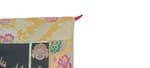 Tibetan Mahakala Embroidered Banner, Silk Brocade & Cotton Wall Hanging