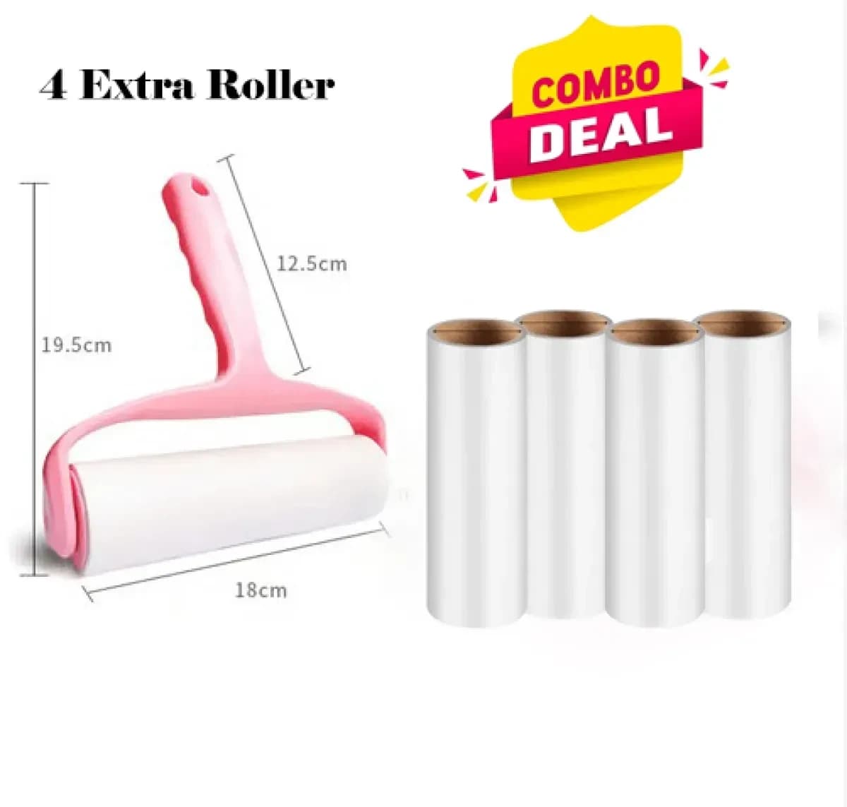Lint Roller Combo Pack Of 5 Piece