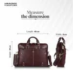 HAMMONDS FLYCATCHER Leather Laptop Bag (Brown)