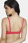 Zivame Padded Non Wired 3/4th Coverage T-Shirt Bra - Red