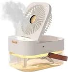 Portable Mini Cooler Fan With Battery Back Up And Mist Function