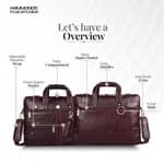 Hammonds Flycatcher Genuine Leather Brown Bag For Men - Men's Leather Business Bags | SIde Bags For Men |
