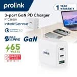 Prolink 3-Port USB PD Wall Charger 65W - PTC36501
