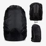 Black Water & Dust Proof Cover For Backpacks | Adjustable Elastic Waterproof Rain Back Cover | Fits 20-30 Ltrs Backpack