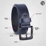 Hammonds Flycatcher Genuine Leather Blue Belt For Men
