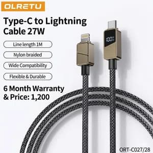100% Original OLRETU Type-C to Lightning 27W PD Data Cable