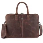 Hammonds Flycatcher Genuine Leather Laptop Bag for Men - Messenger Office Bag for Men - Fits Up to 15.6 Inch Laptop - Adjustable Shoulder Strap - Ideal for Office, Travel, Daily Use - Canyon Ridge