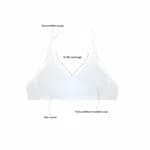 Zivame Double Layered Non Wired 3/4th Coverage Backless Bra-White