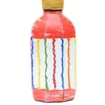 Lining Hand Print Handmade Craft Bottle For Decoration