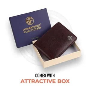 Hammonds Flycatcher RFID Protected Brown Genuine Leather Wallet for Men