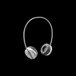 H6020 Bluetooth Headphone w/ mic, GREY - NEW PACKAGING