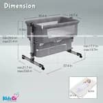 Baby Bedside Bassinet with Mattress Co-Sleeper