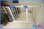 Child Safety Gate With added Extensions - Fits 4 Ft 1 inches - For Staircases And Doors, No Drilling Required