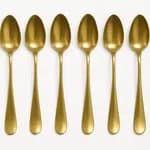 6 Golden stainless steel spoon (Pack of 6)