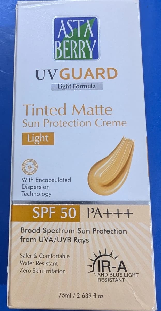 Asta Berry Uv Guard Tinted matte