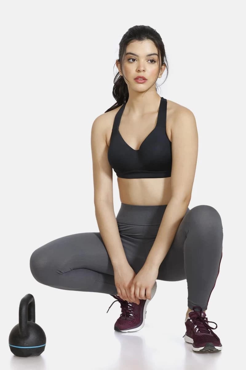 Zelocity High Rise Nouveau Soft Legging For Women - Black Pearl