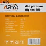 Alpha Home Mini Clip Electric Table Fan -180 mm