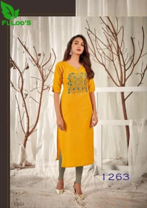 FuLoo's Kanika Designer Kurti Only for women #1263