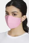 Zivame 3 Layer cotton Face Mask with Inbuilt Filter (Pack of 3) For Women - Pink Skin Brick