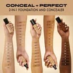 Milani Conceal + Perfect 2-in-1 Foundation + Concealer (30ml) - 01 Creamy Vanilla - Waterproof Full Coverage Makeup