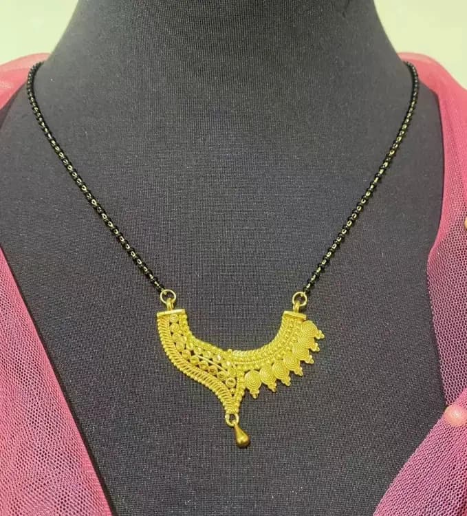 Gold plated mangalsutra