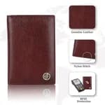 HAMMONDS FLYCATCHER Brown Leather Unisex Passport Holder (PH602MH)
