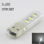 USB LED White Lights 3LED LED Bulb 5V Power Input