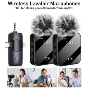 F11-2 Professional 3-in-1 Wireless Lavalier Microphone