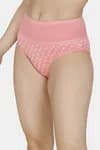 Zivame (Pack of 2) Tummy Tucker Hipster High Rise Anti-Microbial Panty For Women - Wind Pt Cabbage