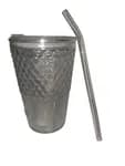 Glass Tumbler With Reusable Straw