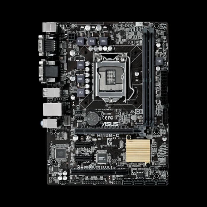 ASUS H110M-CS, Supreme micro-ATX H110 motherboard with 5X Protection II for dependable stability, DDR4 support and EZ Flash 3 fast BIOS updates