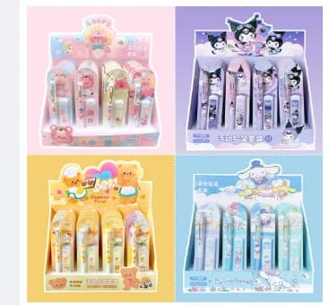 Sanrio Kuromi 0.5mm Mechanical Pencil Set with HB Lead Refill & Case for Students