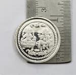 PURE SILVER COIN WITH LAXMI GANESHA AND SHREEYANTRA 5 GM